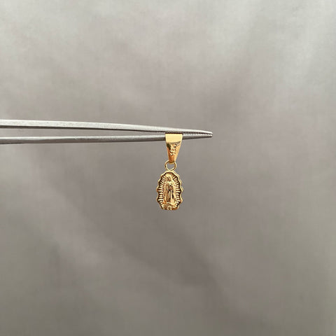 Dije silueta virgen guadalupe Oro amarillo 18k 0,5 Gr / 2,0 Cm