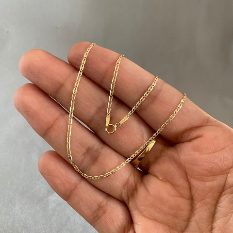 Cadena It plana Tres oros 18k 1,5 Gr / 1,3 mm / 50 Cm