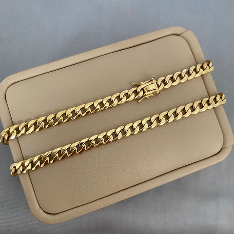 Cadena It cubana broche especial Oro amarillo 18k +1 / 11,7 Gr / 5,6 mm / 60 Cm