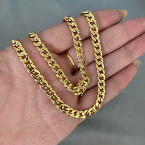 Cadena It cubana broche especial Oro amarillo 18k +1 / 12,2 Gr / 5,7 mm / 60 Cm