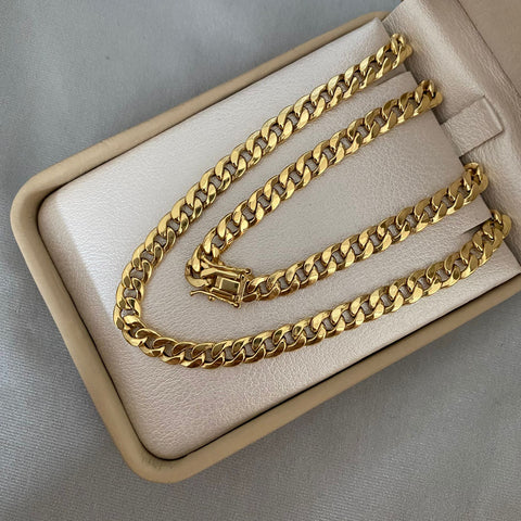 Cadena It cubana broche especial Oro amarillo 18k +1 / 12,2 Gr / 5,7 mm / 60 Cm