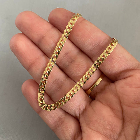 Pulso It cubano Oro amarillo 18k +1 / 3,0 Gr / 3,9 mm / 19,5 Cm