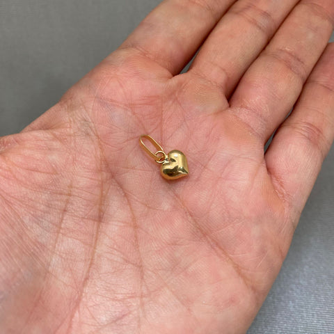 Dije corazon inflado Oro amarillo 18k 0,4 Gr / 1,5 Cm