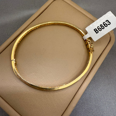 Aro sello casting Oro amarillo 18k 9,5 Gr / 4,0 mm / 18 Cm