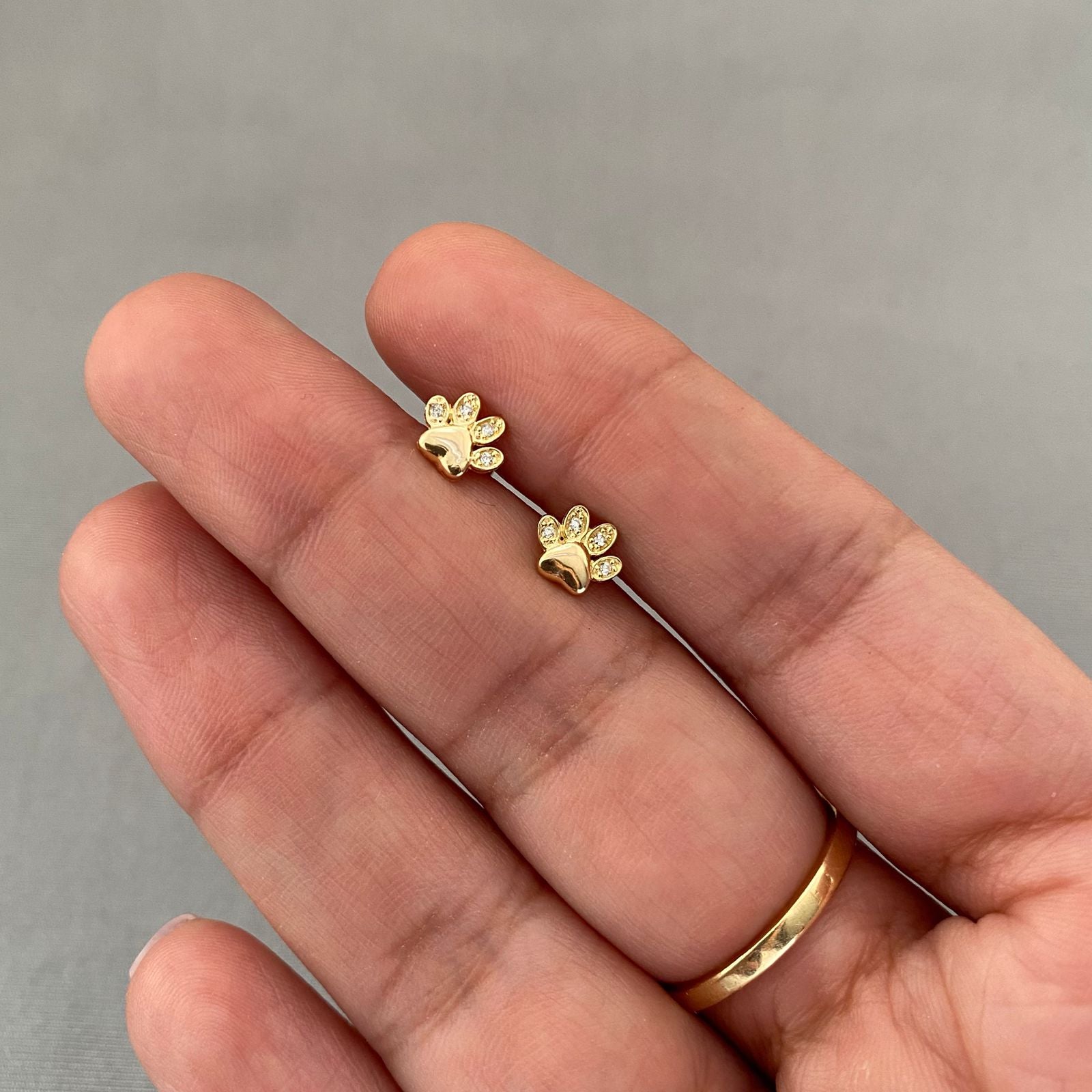 Topos huella casting Oro amarillo 18k 1,0 Gr / 7,0 mm