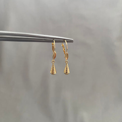 Candonga lagrima Oro amarillo 18k 0,55 Gr / 2,5 Cm