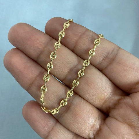 Tobillera baby gc Oro amarillo 18k 2,85 Gr / 3,1 mm / 28,5 Cm Broche 0,40