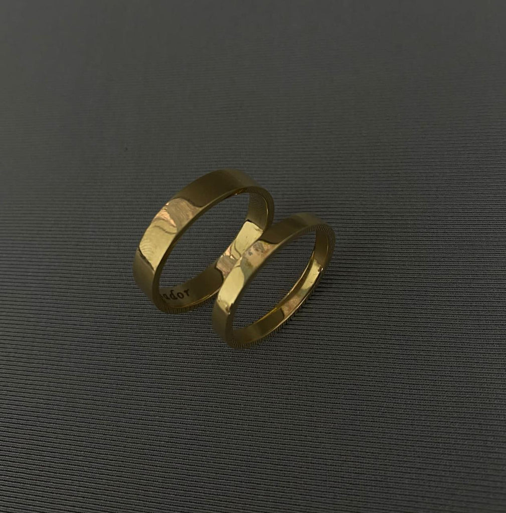 Argollas lisas (POR FABRICACION) Oro amarillo 18k / Talla 6 - 9 / 10,0 Gr