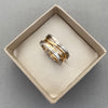 Anillo argolla bv (POR FABRICACION) Oro amarillo y Oro blanco 18k / Talla 7 / 10,0 Gr