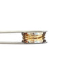 Anillo argolla bv (POR FABRICACION) Oro amarillo y Oro blanco 18k / Talla 7 / 10,0 Gr