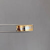 Argollas grabado franja relieve (POR FABRICACION) Tres oros 18k / Talla 6 8 / 15 Gr