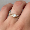Anillo solitario lateral casting (POR FABRICACION) Oro amarillo 18k / Talla 6 / 3,0 Gr