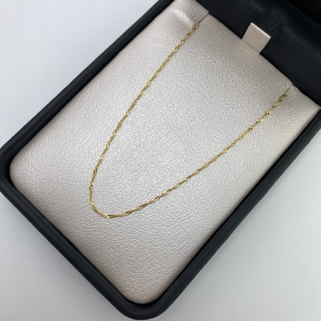 Cadena It singapur Oro amarillo 18k 1,2 Gr / 1,1 mm / 50 Cm
