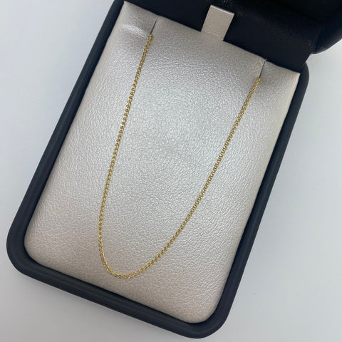 Cadena It mini doble aro Oro amarillo 18k 1,3 Gr / 1,15 mm / 40 Cm