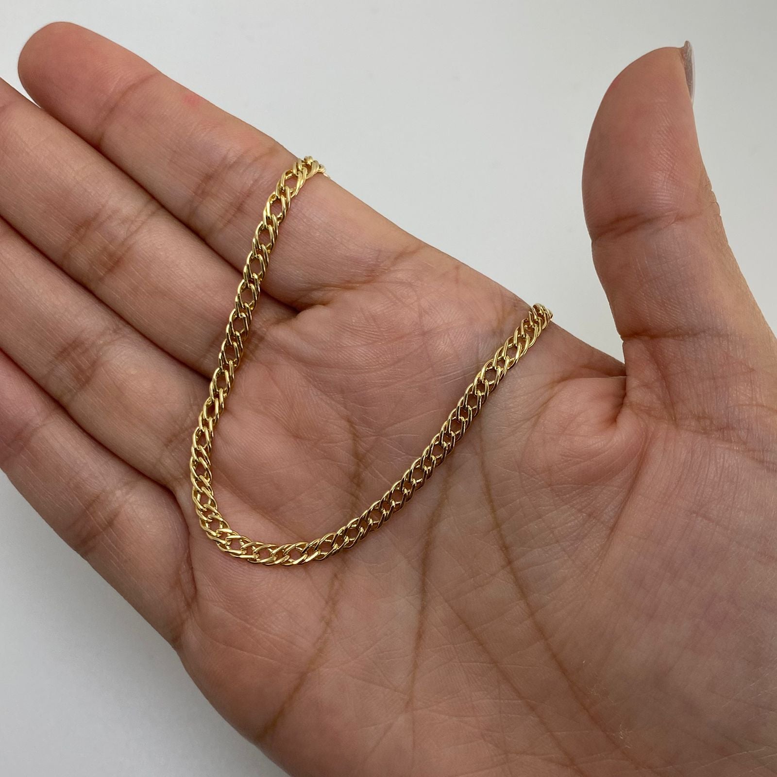 Pulso It doble aro Oro amarillo 18k +1 / 2,55 Gr / 3,3 mm / 19 Cm