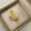 Anillo nombre Samara corona casting (POR FABRICACION) Oro amarillo 18k / Talla 7 / 6,65 Gr