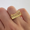 Anillo nombre Samara corona casting (POR FABRICACION) Oro amarillo 18k / Talla 7 / 6,65 Gr