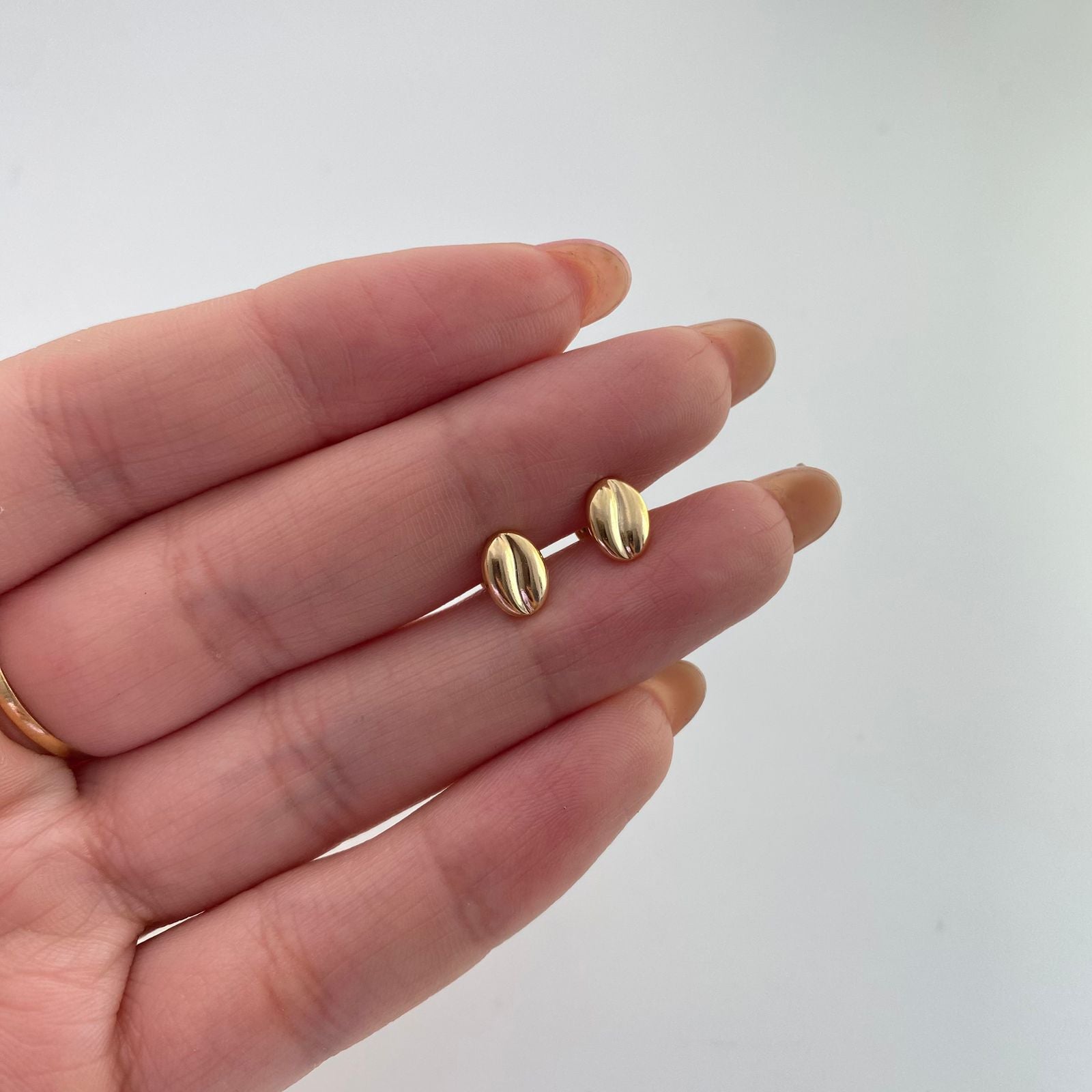 Topos grano cafe Oro amarillo 18k 0,7 Gr