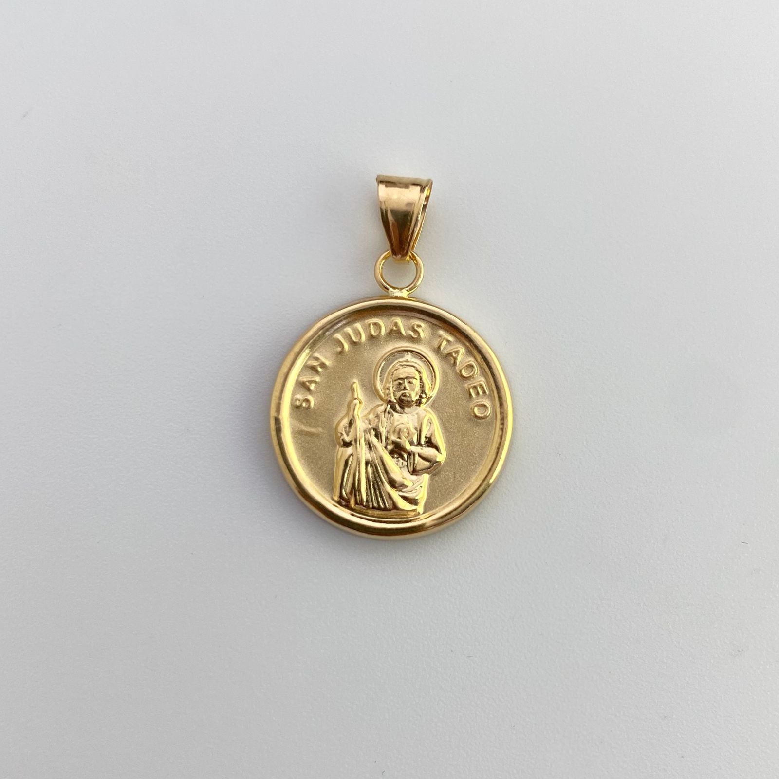 Dije san judas tadeo Oro amarillo 18k 1,5 Gr / 2,7 Cm