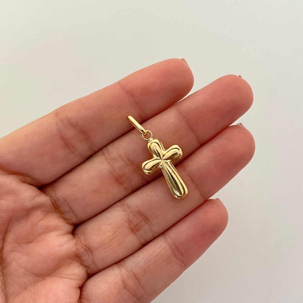 Dije cruz troquel Oro amarillo 18k 1,35 Gr / 2,80 Cm