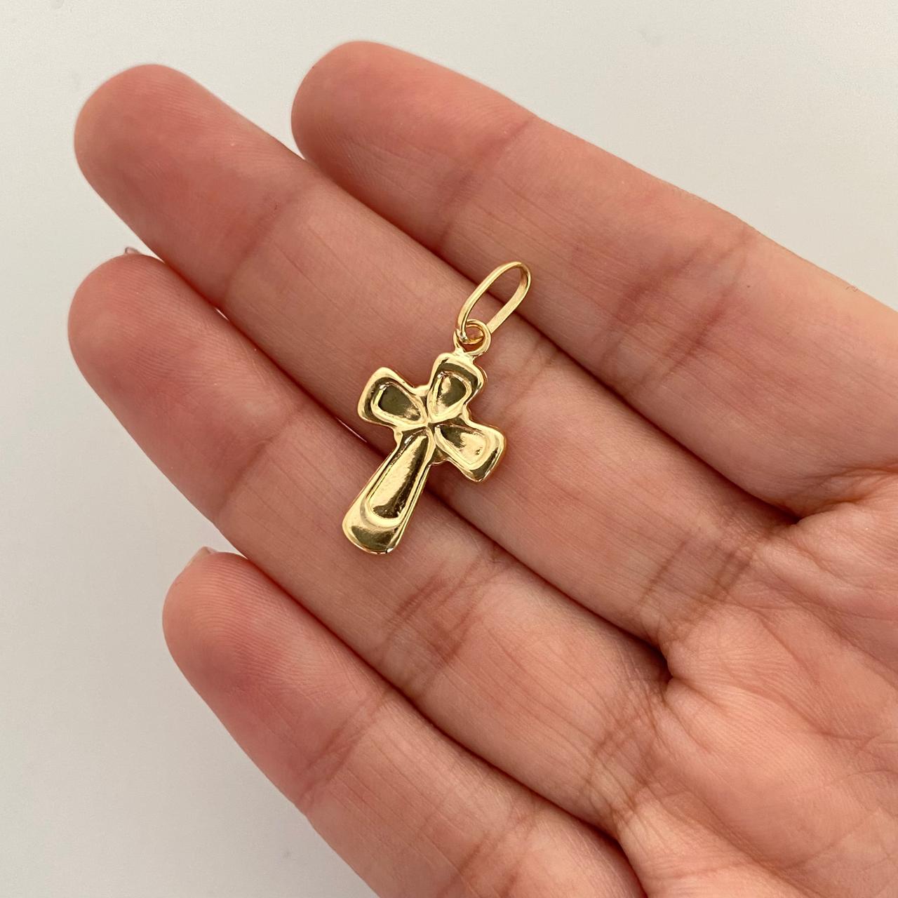 Dije cruz troquel Oro amarillo 18k 1,1 Gr / 3,0 Cm