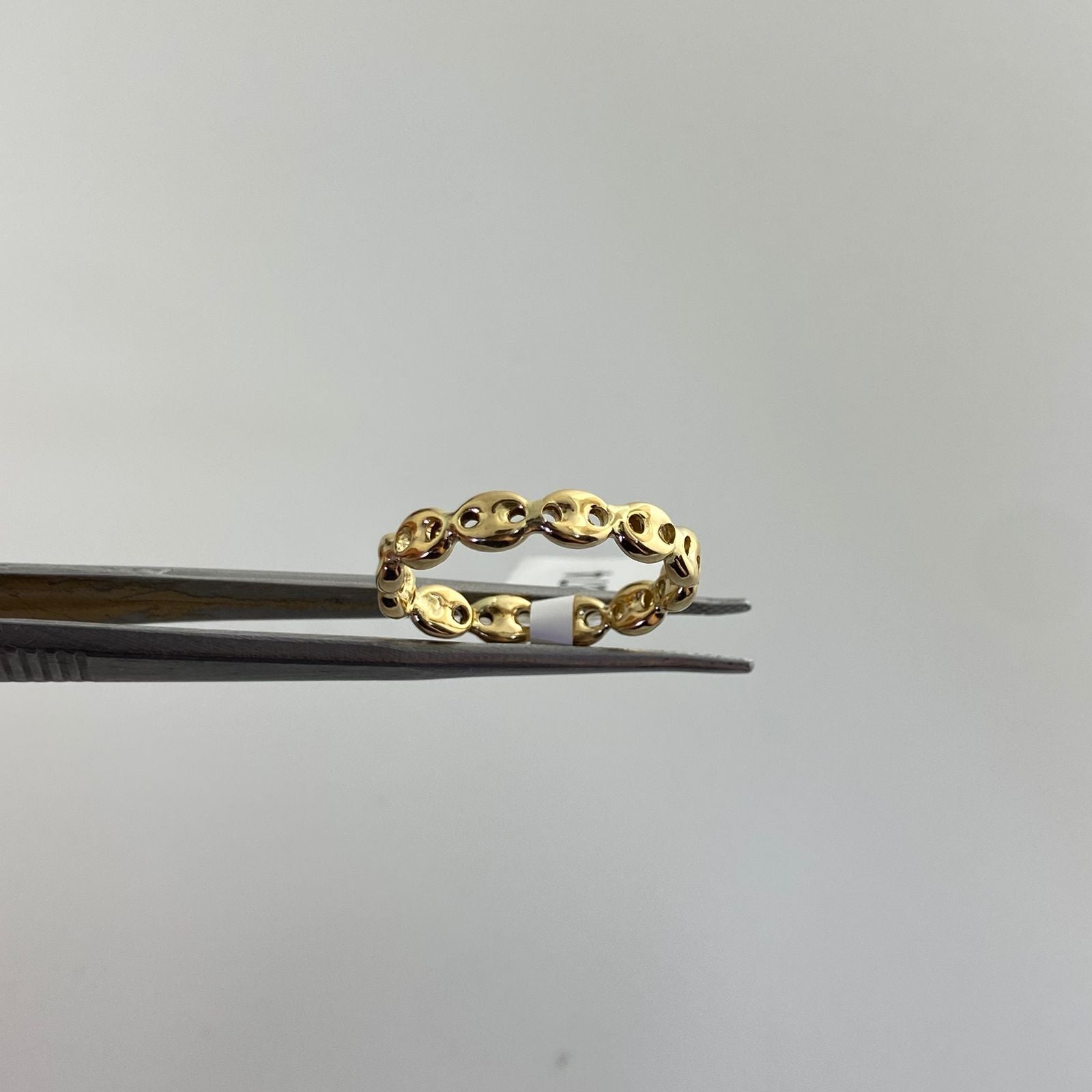 Anillo gc diamantado Oro amarillo 18k / Talla 4 1/4 / 1,15 Gr