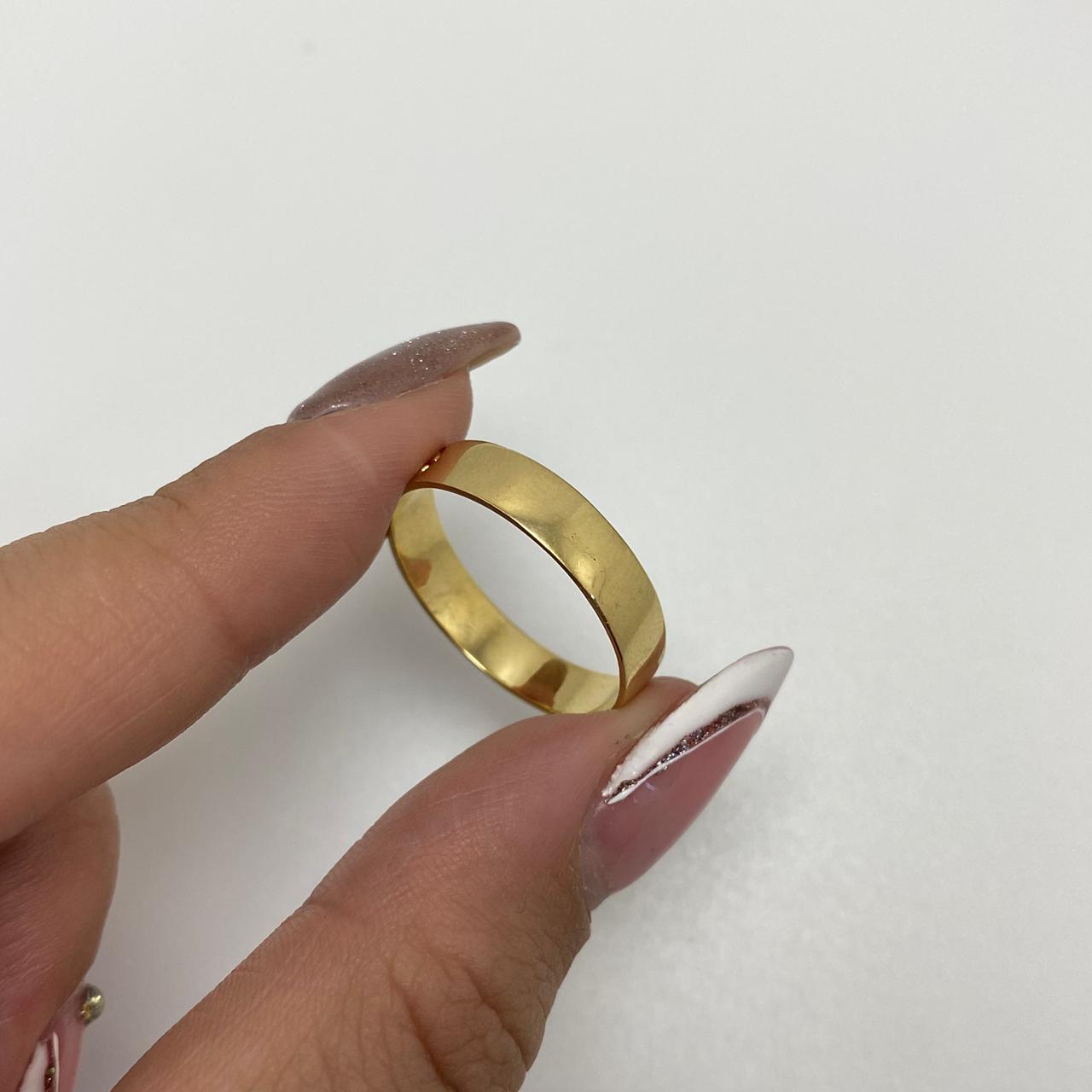 Anillo sello Oro amarillo 18k / Talla 8 3/4 / 3,1 Gr