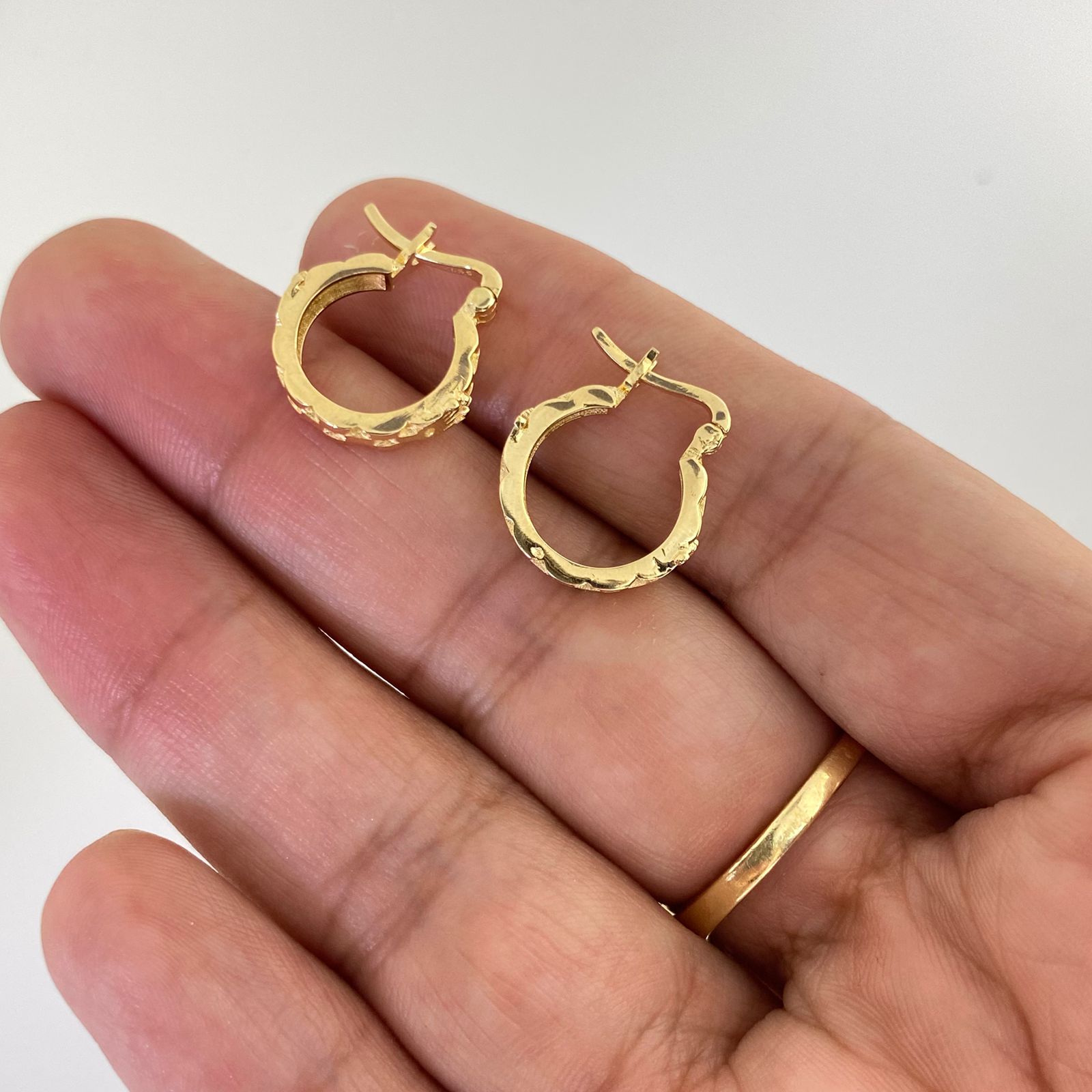 Candonga tipo reloj corona rx Oro amarillo 18k 3,25 Gr / 1,8 Cm