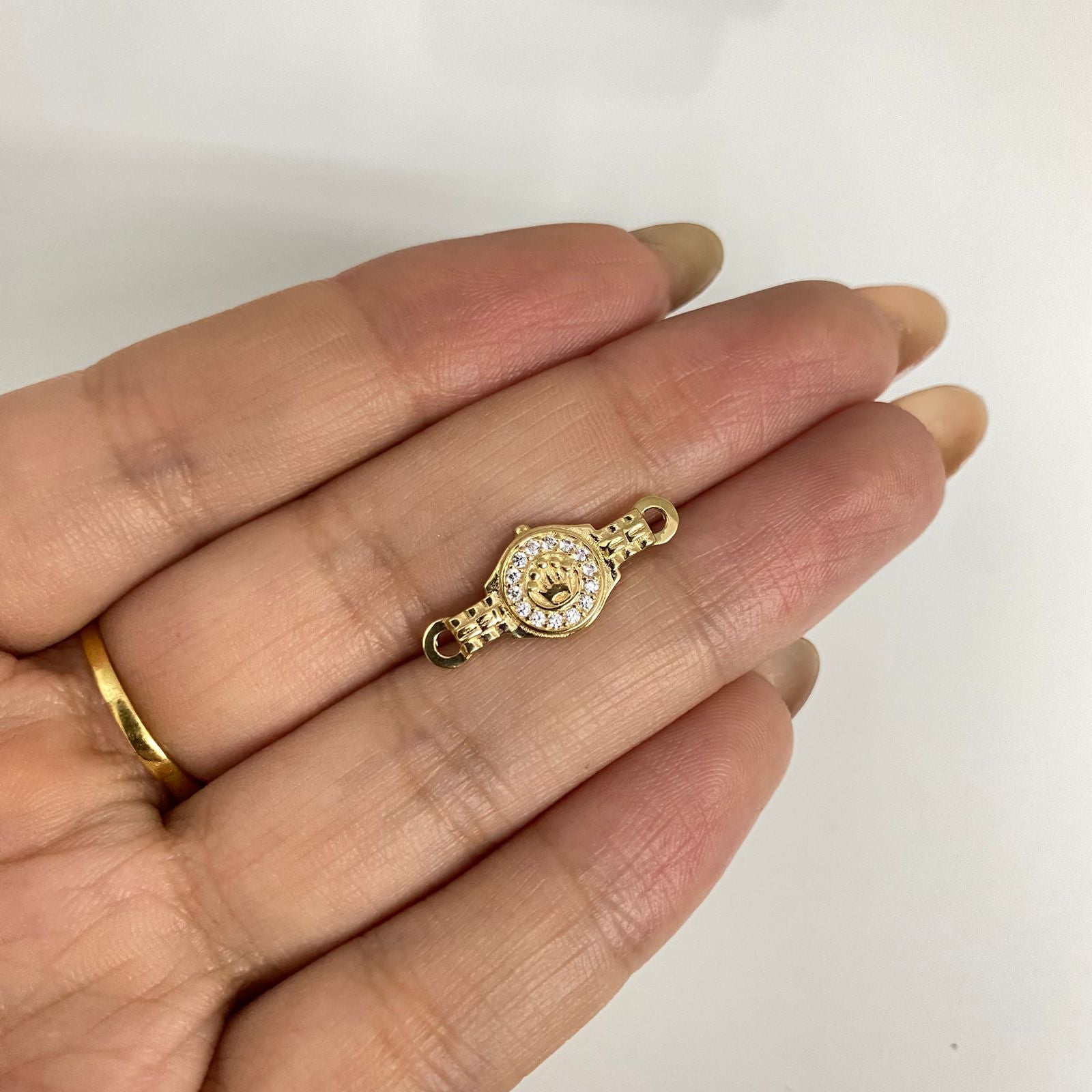 Herraje corona rx tipo reloj Oro amarillo 18k 1,2 Gr / 2,2 Cm