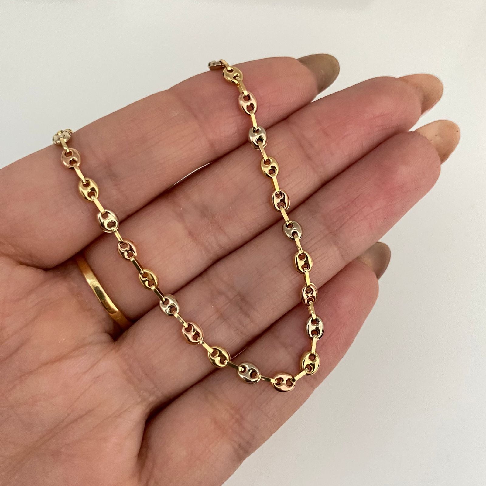 Pulso baby gc Tres oros 18k 2,30 Gr / 3,4 mm / 19 Cm Broche 0,40