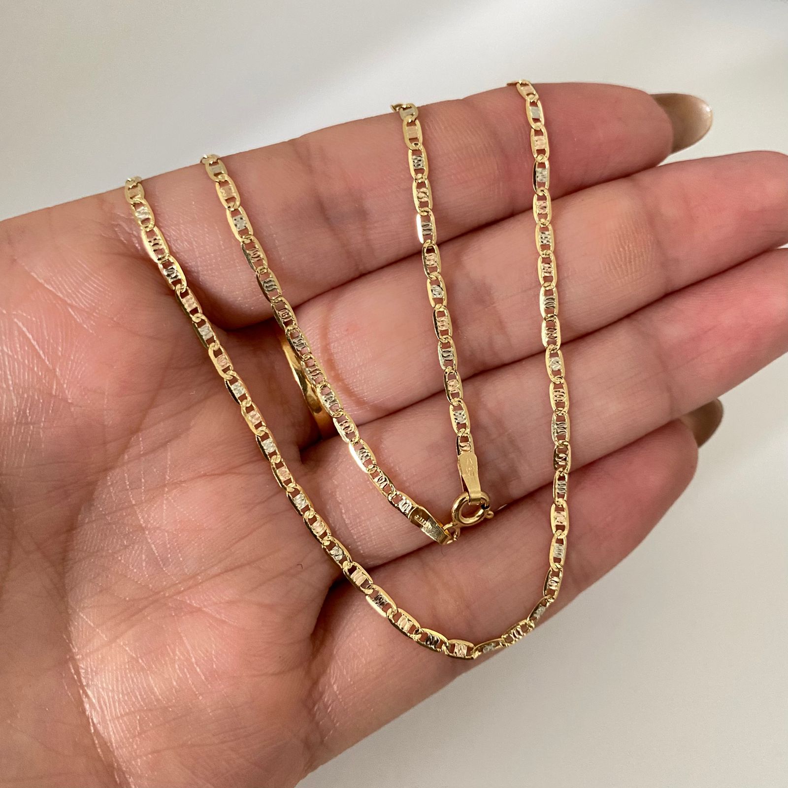 Cadena It plana Tres oros 18k 4,35 Gr / 2,1 mm / 60 Cm