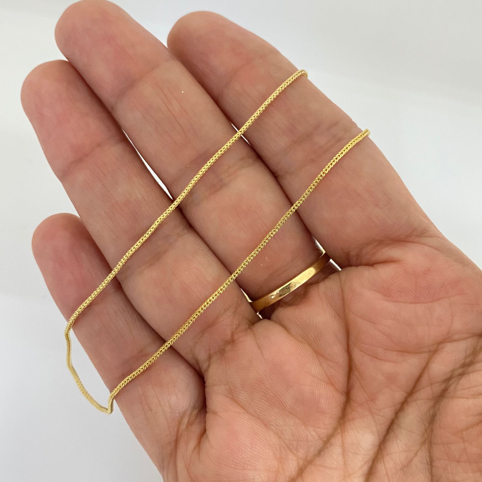 Cadena It mini franco Oro amarillo 18k +1 / 1,45 Gr / 1,0 mm / 50 Cm