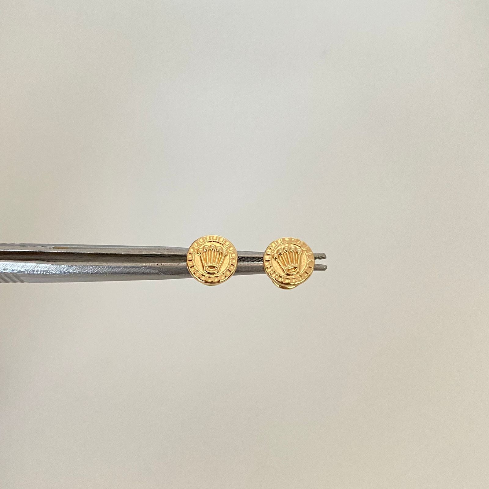 Topos corona rx Oro amarillo 18k 0,75 Gr / 7,7 mm