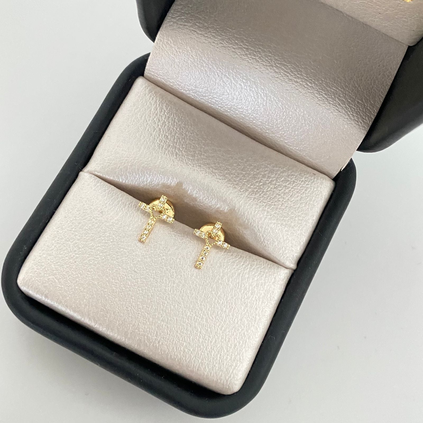Topos cruz casting centro corazon Oro amarillo 18k 0,7 Gr / 7,0 mm