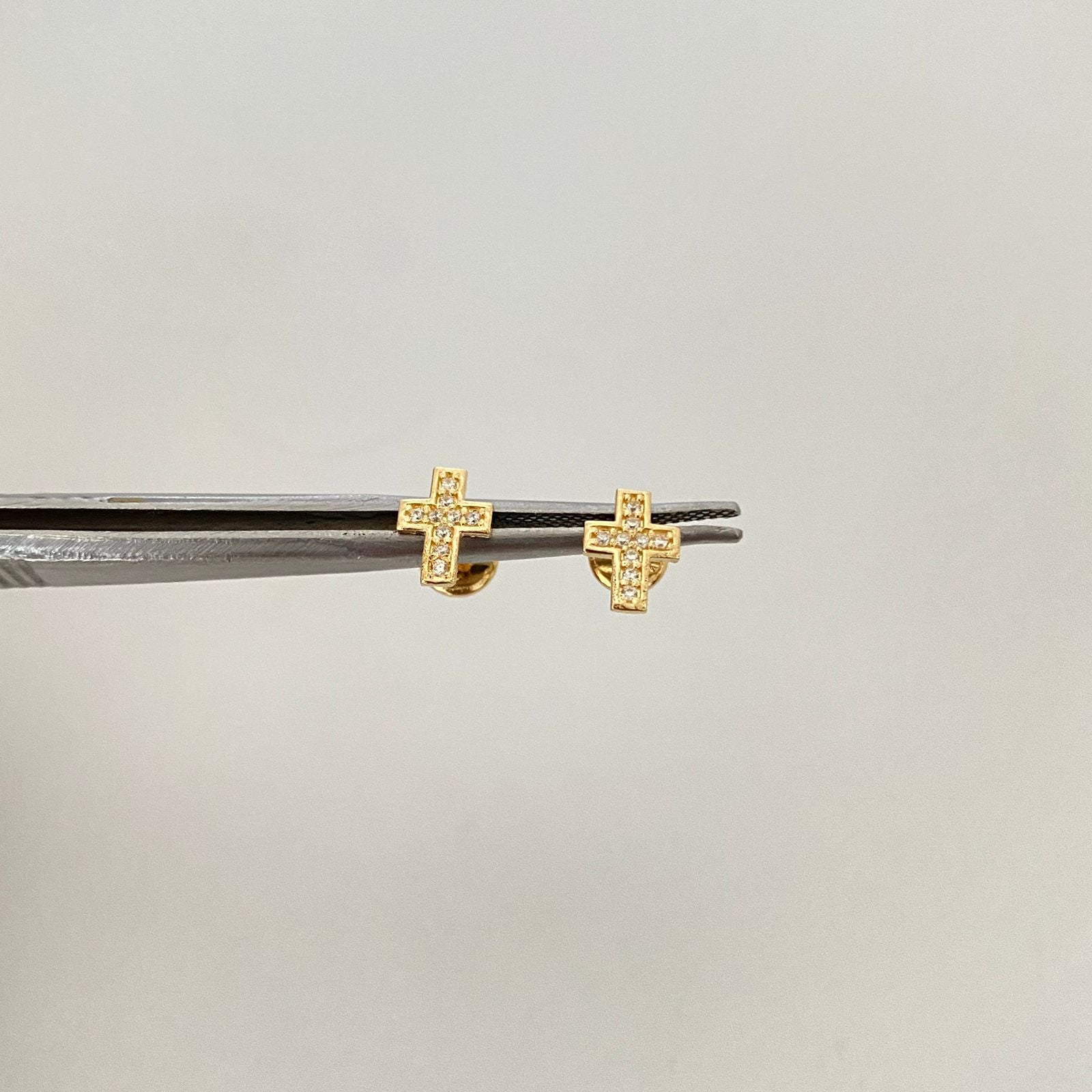 Topos cruz casting Oro amarillo 18k 0,85 Gr / 6,05 mm