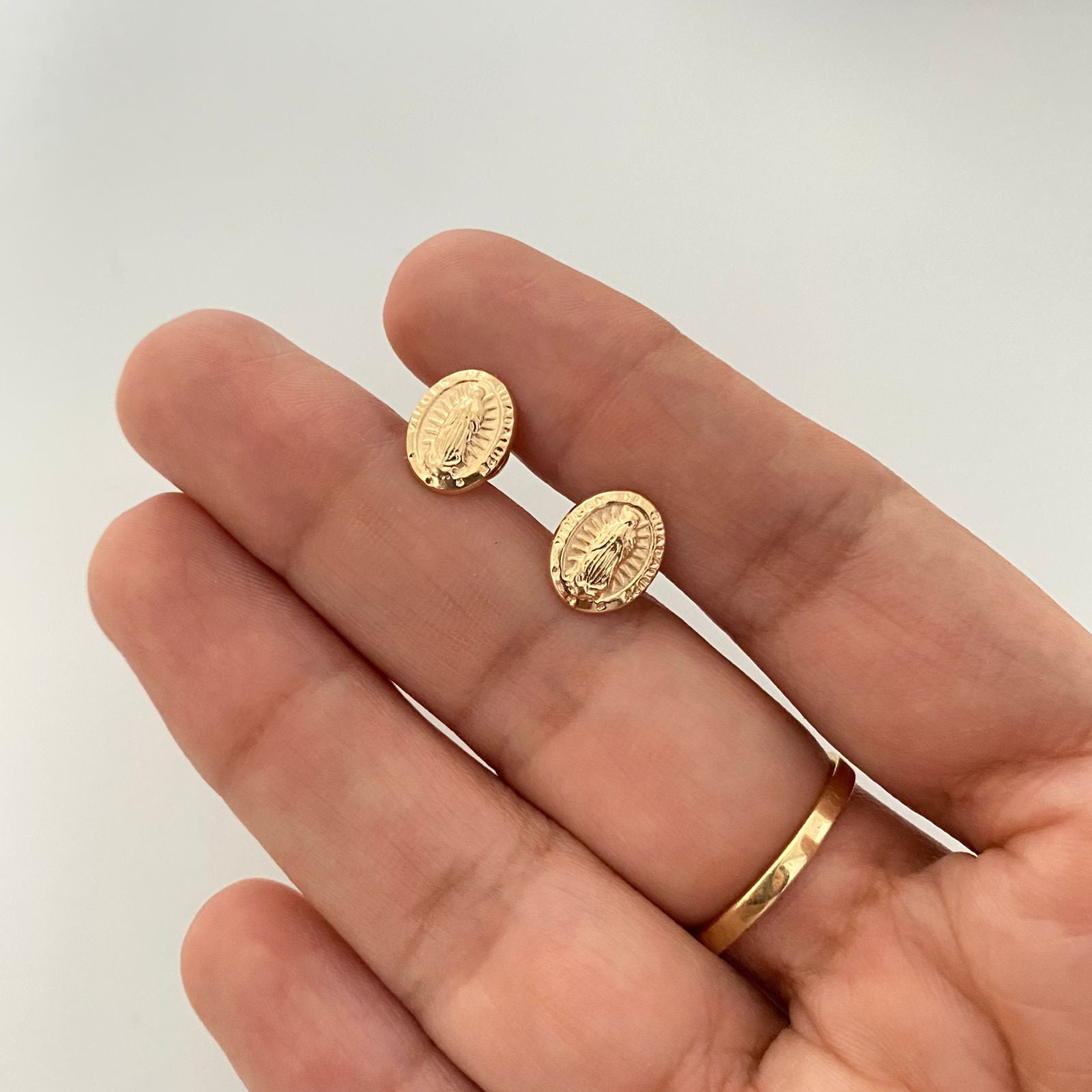 Topos virgen guadalupe Oro amarillo 18k 0,9 Gr / 8,4 mm