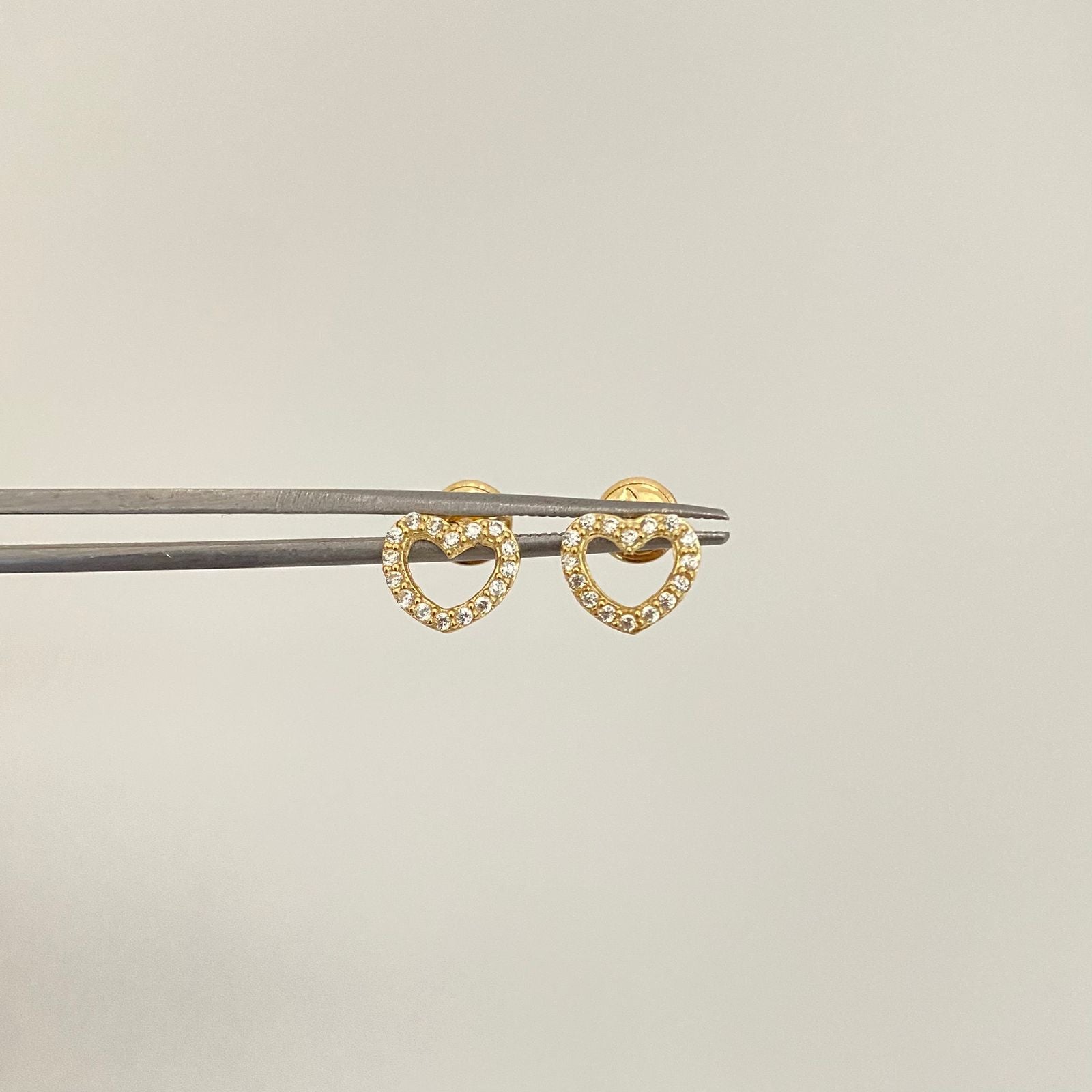 Topos silueta corazon casting Oro amarillo 18k 0,9 Gr / 8,05 mm