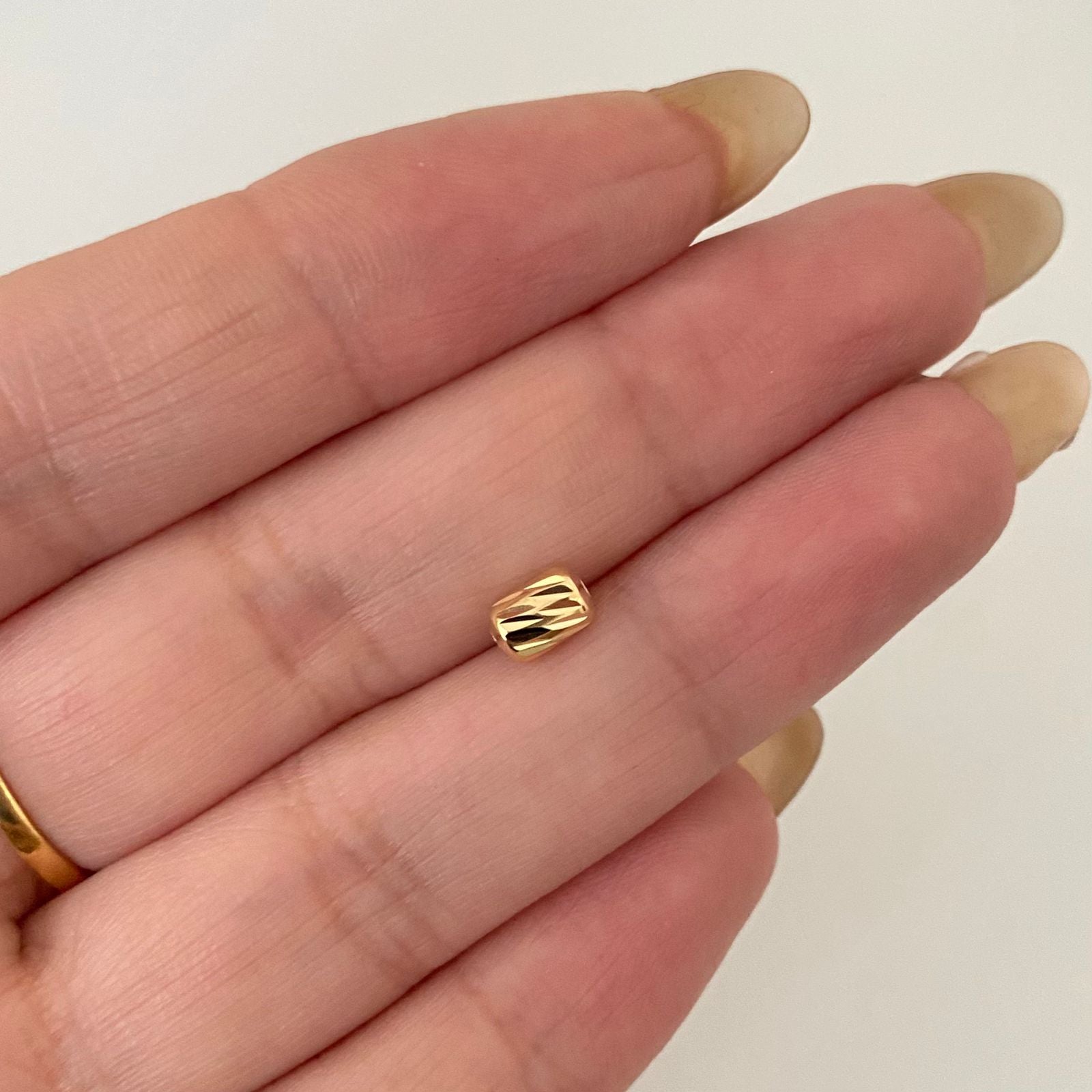 Herraje cilindro diamantado Oro amarillo 18k 0,2 Gr