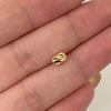 Herraje cilindro diamantado oro rosa 18k +2 / 0,2gr / 6 mm
