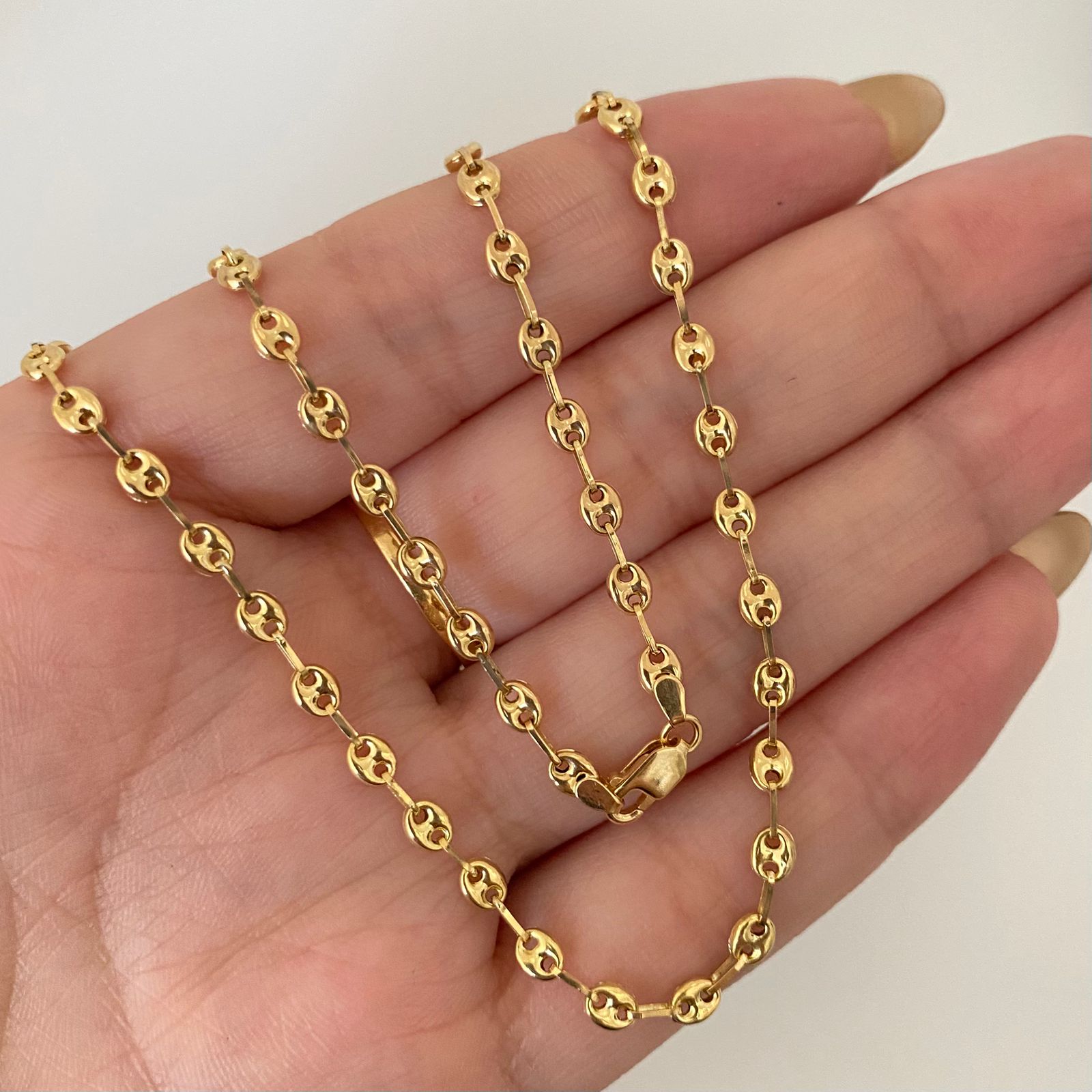 Cadena baby gc Oro amarillo 18k 6,55 Gr / 3,45 mm / 60 Cm Broche 0,40