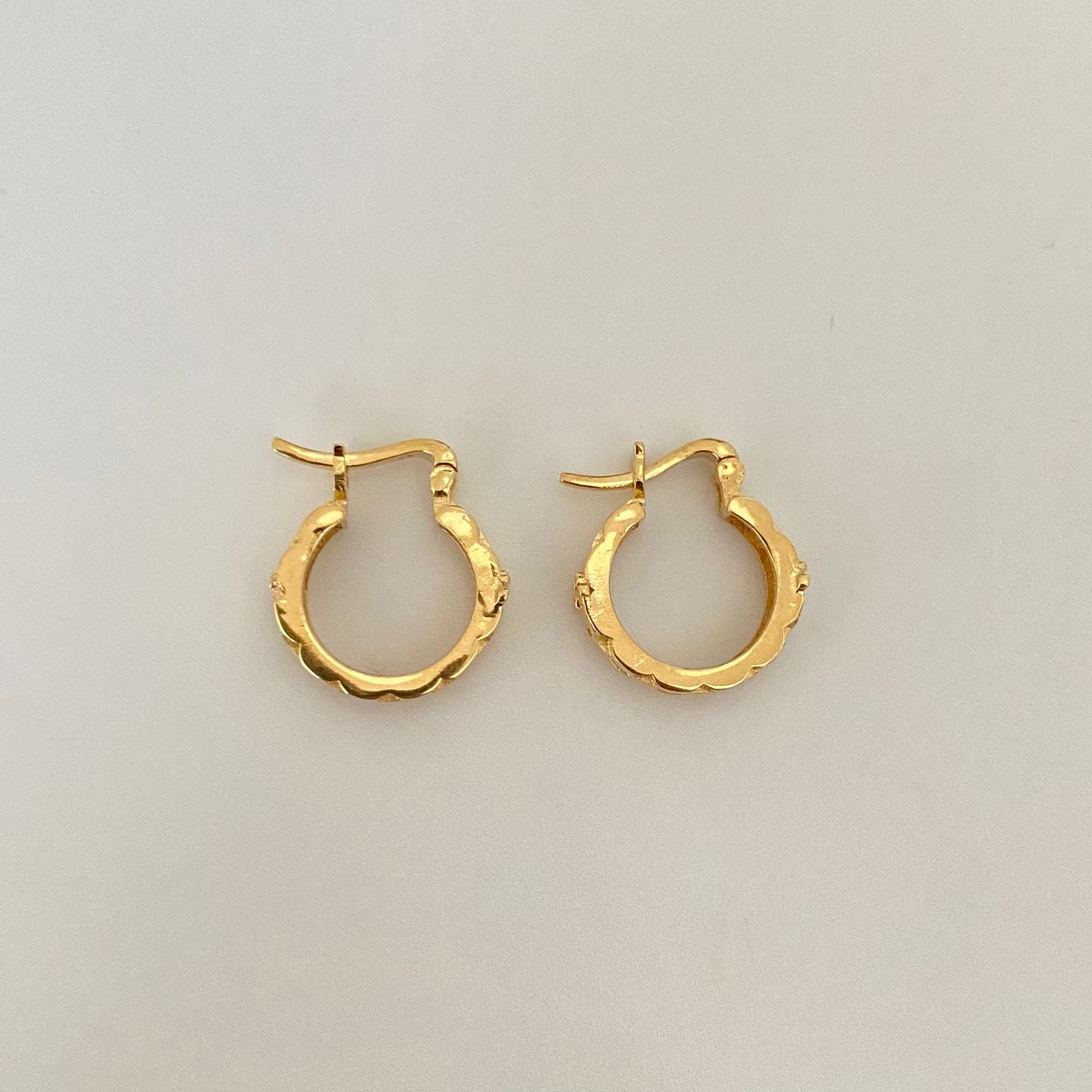 Candonga tipo reloj corona rx Oro amarillo 18k 3,25 Gr / 1,5 Cm
