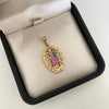 Dije silueta virgen guadalupe casting Oro amarillo 18k 4,1 Gr / 3,3 Cm