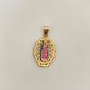 Dije silueta virgen guadalupe casting Oro amarillo 18k 4,1 Gr / 3,3 Cm