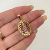 Dije silueta virgen guadalupe casting Oro amarillo 18k 4,1 Gr / 3,3 Cm