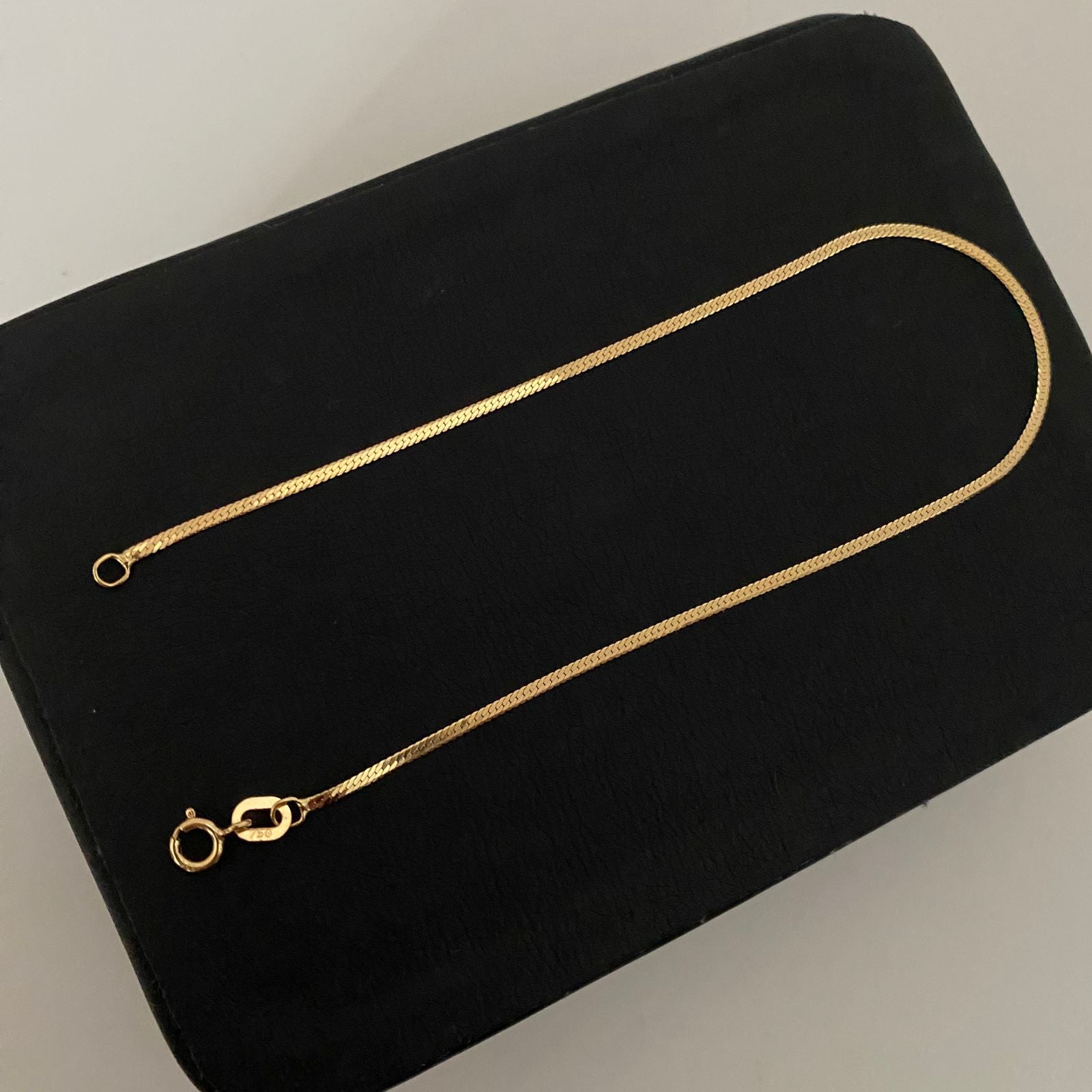 Pulso It mini espejo Oro amarillo 18k +3 / 0,75 Gr / 1,15 mm / 19 Cm