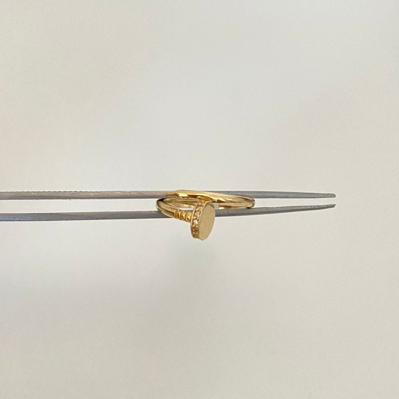 Anillo clavo casting Oro amarillo 18k / Talla 7 / 3,25 Gr