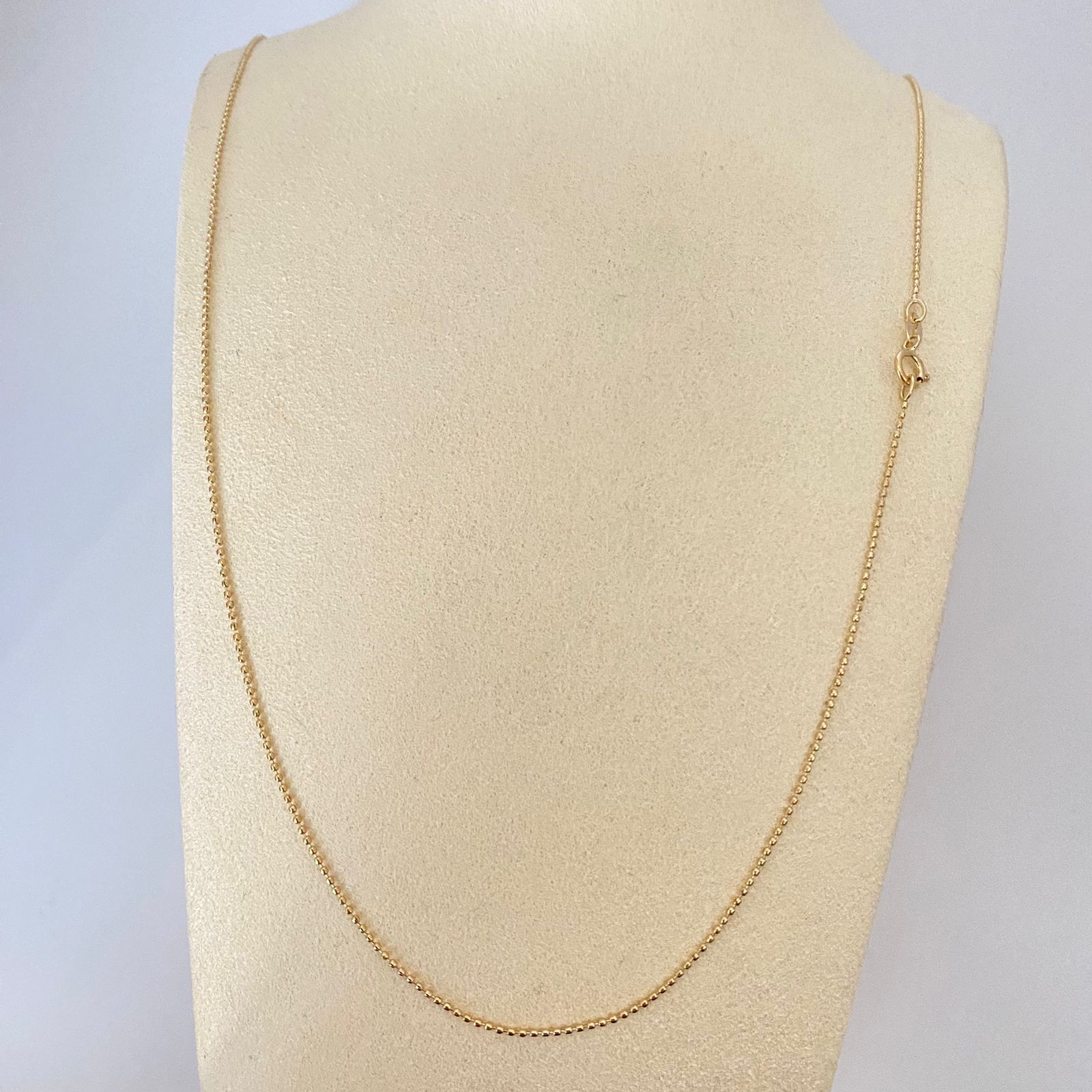Cadena It militar Oro amarillo 18k +1 / 2,05 Gr / 1,0 mm / 60 Cm