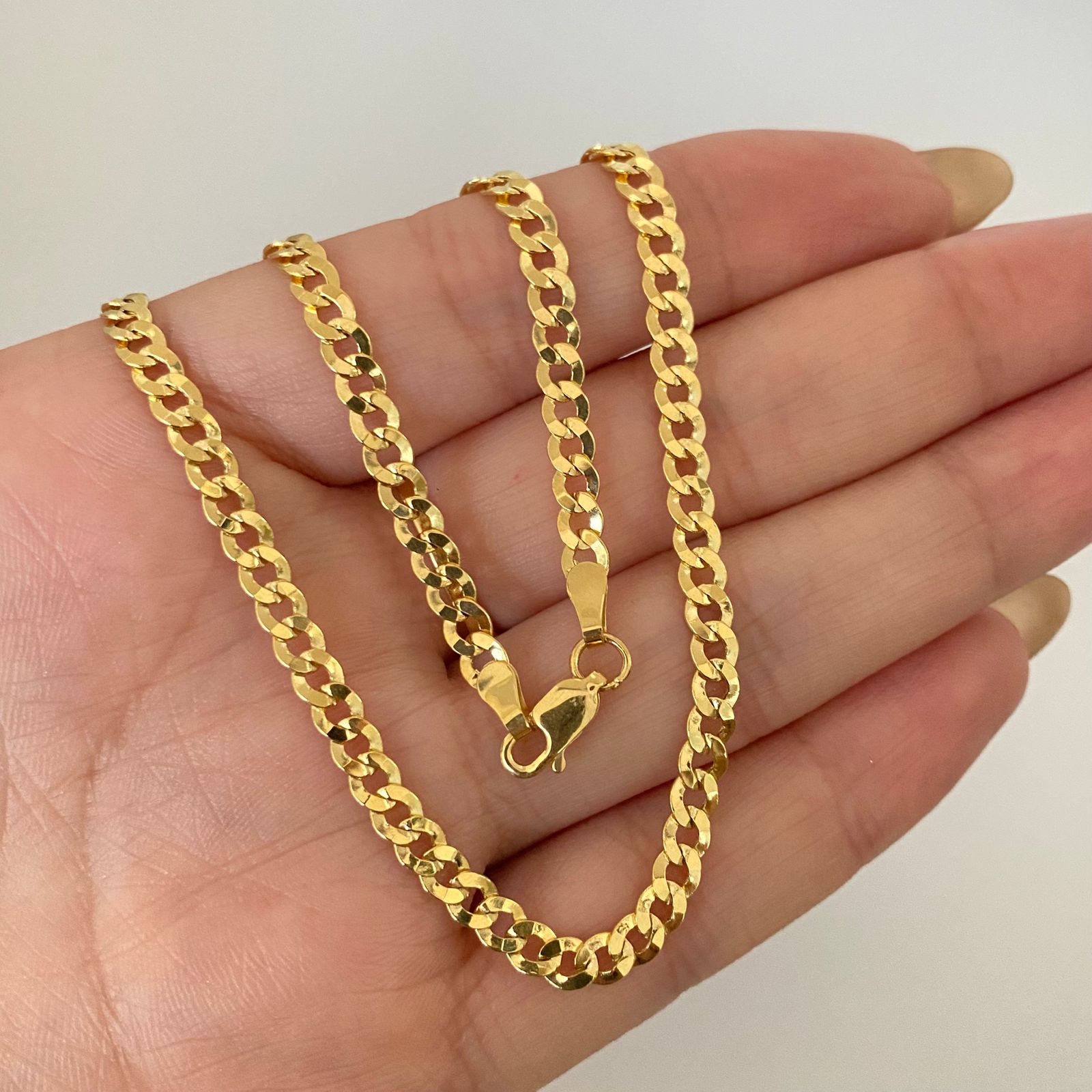 Cadena It cubana Oro amarillo 18k 10,9 Gr / 3,8 mm / 60 Cm