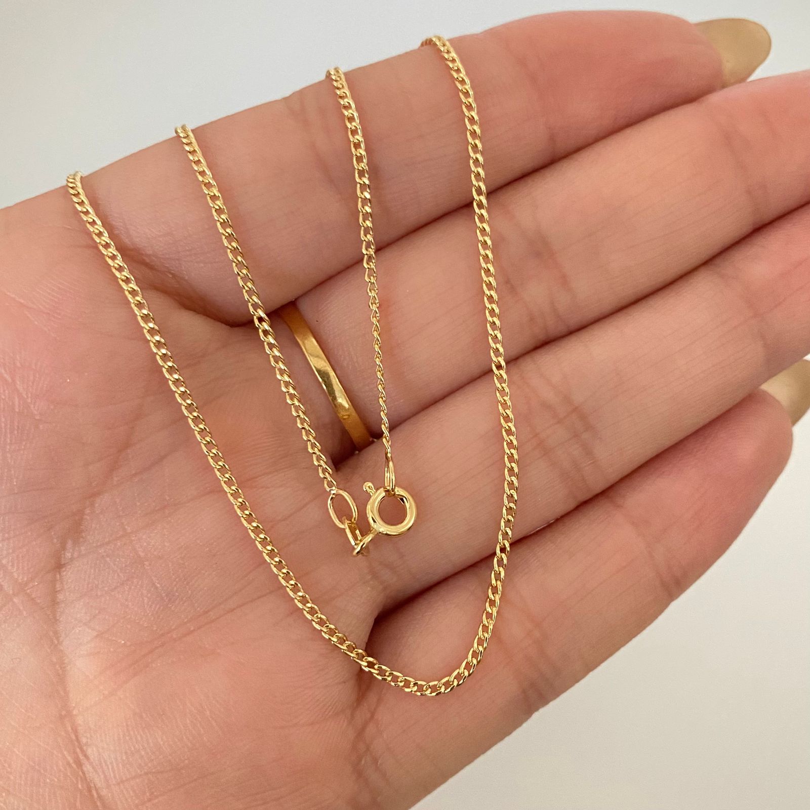 Cadena It mini cubana Oro amarillo 18k 1,95 Gr / 1,4 mm / 60 Cm