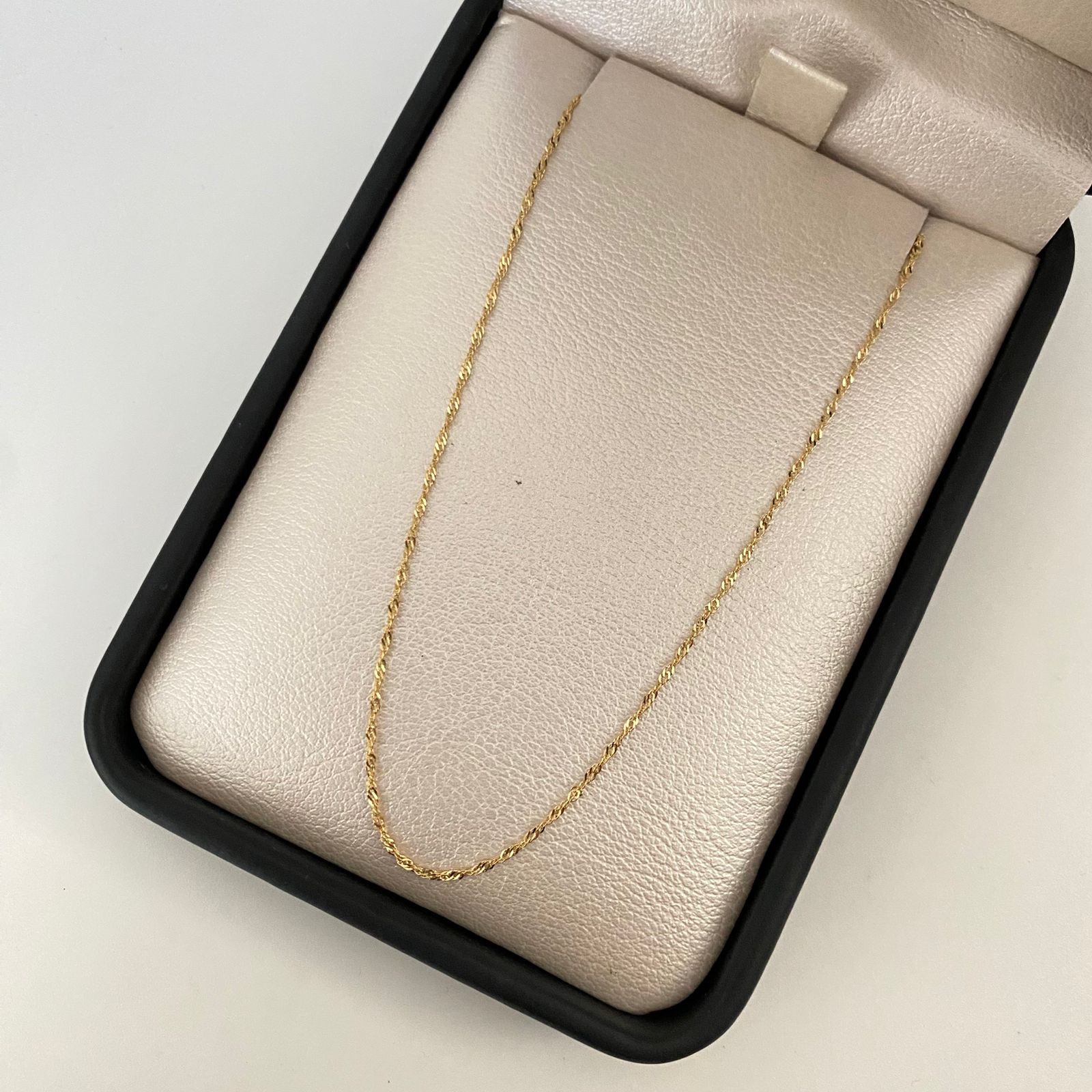 Cadena It singapur Oro amarillo 18k 1,15 Gr / 1,0 mm / 50 Cm